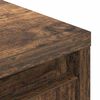 vidaXL Highboard Smoked Oak Engineered Wood Tall Storage Cabinet
