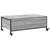 vidaXL Coffee Table Gray Sonoma Engineered Wood Small Rollable