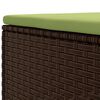 vidaXL Patio Lounge Set Set of 4 Brown PE rattan Medium Modular