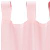vidaXL Voile Curtains with Loops 2 pcs Light Pink 55.1x102.4"