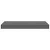 vidaXL Wall Shelf Set of 4 Glossy grey Honeycomb MDF, Metal