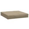 vidaXL Pallet Cushion Melange taupe 100% polyester Cushion Square