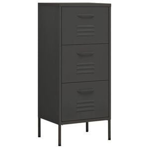vidaXL Storage Cabinet Anthracite Steel Medium Ball-Bearing