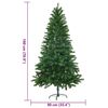 vidaXL Christmas Tree Green Polyethylene, Steel 6ft Durable