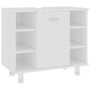 vidaXL Bathroom Furniture Set White Engineered wood Storage