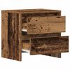 vidaXL Bedside Cabinet 2 pcs Old Wood 17.72 x 13.39 x 17.52 in