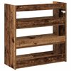 vidaXL Shoe Rack Old wood Engineered wood Slim Shoe Rack Rectangular