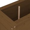vidaXL Garden Planter Honey Brown Solid Pine Wood Large Garden Planter