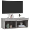vidaXL TV Cabinet Gray Sonoma Engineered wood Compact