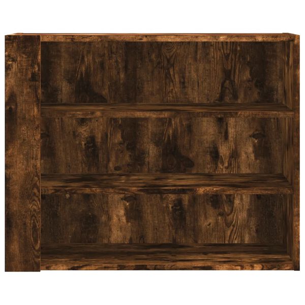 vidaXL Wall Cabinet Smoked Oak Engineered Wood 29.5 x 13.8 x 23.6 in