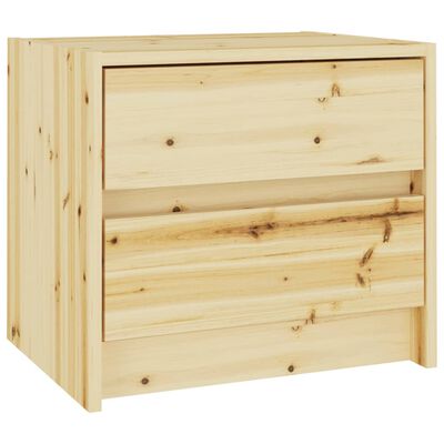 vidaXL Bedside Cabinets 2 pcs 15.7"x12"x14" Solid Firwood