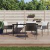 vidaXL Garden Dining Set Brown, Black, Cream white