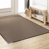 vidaXL Doormat Beige and Black 47.2" x 70.9" Polypropylene and vinyl