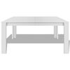 vidaXL Kitchen Table White Engineered Wood Medium Durable Dining Table