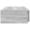 vidaXL Bed Drawers Grey Sonoma 31.50 x 14.37 x 6.50 in Engineered Wood