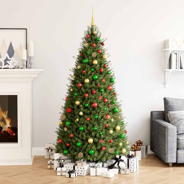 vidaXL Christmas Bauble Set Set of 111 Red, Green, Gold Polystyrene