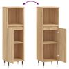 vidaXL Bathroom Cabinet Sonoma Oak Engineered Wood Tall Bathroom Cabinet
