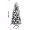 vidaXL Artificial Christmas Tree with 300 LEDs White 70.87 in