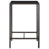 vidaXL Garden Bar Set Brown PE rattan Standard Durable Garden Bar Set
