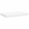 vidaXL Wall Shelf Set of 2 White Honeycomb MDF, Metal 15.7 x 9.1 in