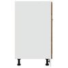 vidaXL Drawer Bottom Cabinet Old wood Engineered wood