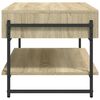 vidaXL Coffee Table Sonoma Oak Engineered Wood 35.4x19.7x17.7 in