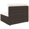 vidaXL Garden Lounge Set Brown, Cream White
