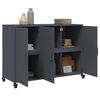 vidaXL Sideboard Anthracite 39.6"x15.4"x28.3" Steel