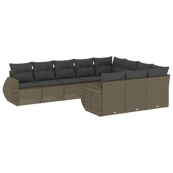 vidaXL Garden Sofa Set Light Grey, Dark Grey