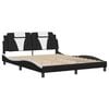 vidaXL Bed Frame Black and white