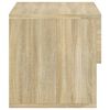 vidaXL Wall-mounted Bedside Cabinet Sonoma Oak Engineered Wood Small
