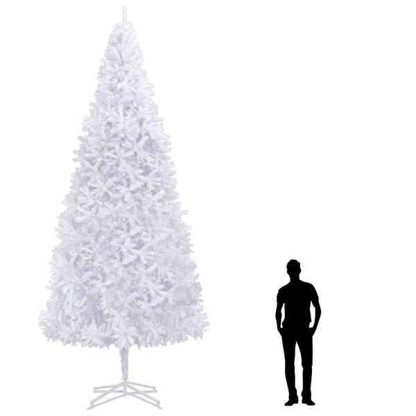 vidaXL Christmas Tree White PVC Extra Large Decorations