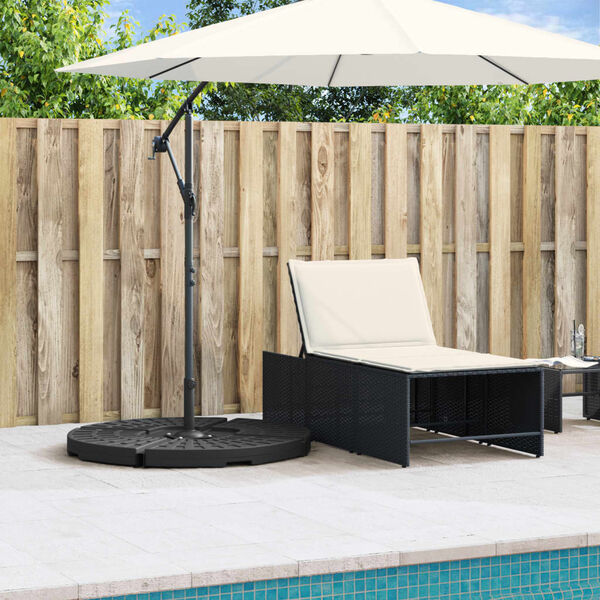 vidaXL Parasol Base Weight Black Polyethylene and Concrete