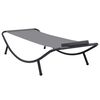 vidaXL Patio Bed Grey 200 x 35.4 " Steel