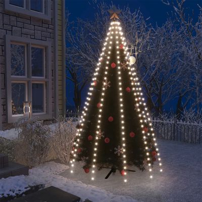 vidaXL Christmas Tree Net Lights with 250 LEDs Cold White 98.4"