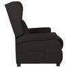 vidaXL Recliner Chair Black Fabric (100% polyester) Single