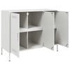 vidaXL Sideboard White Cold-rolled steel Medium Sideboard Rectangular