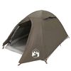 vidaXL Camping Tent Dome 2-Person Brown Waterproof