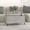 vidaXL Coffee Table Concrete Gray Engineered Wood Medium Coffee Table
