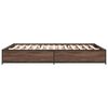 vidaXL Bed Frame Brown Oak Engineered Wood Small Double Durable