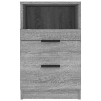 vidaXL Bedside Cabinets 2 pcs Gray Sonoma Engineered Wood