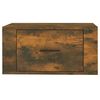 vidaXL Wall-mounted Bedside Cabinet Smoked oak Engineered wood