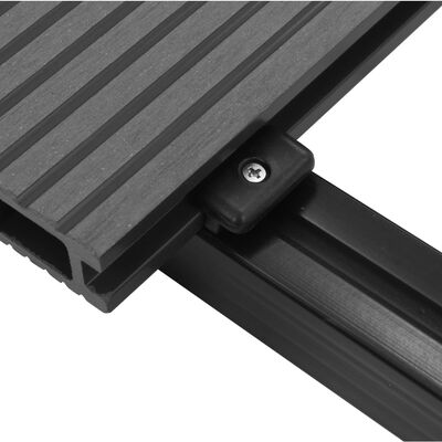 vidaXL WPC Decking Boards with Accessories 387.5 ft² 7.2' Gray
