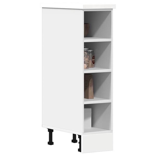 vidaXL Bottom Cabinet White Engineered wood 7.9x17.5x32.1 in