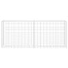 vidaXL Gabion Basket Galvanized Steel 33.5"x11.8"x78.7"