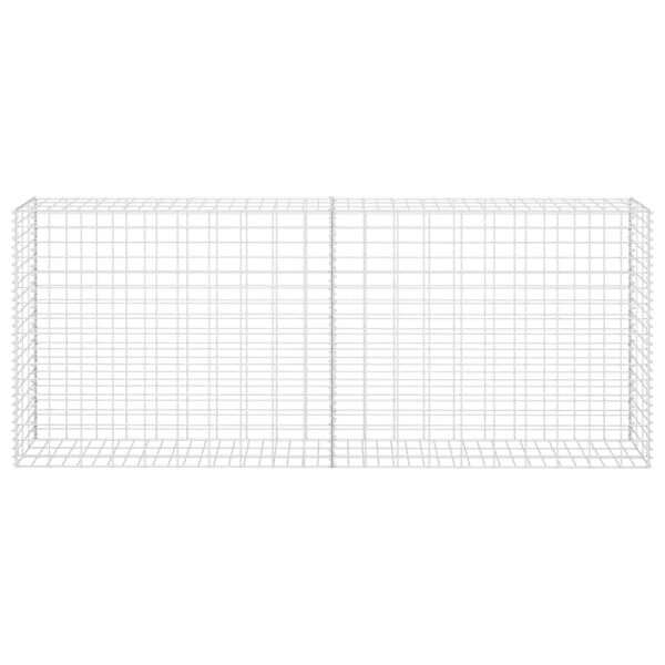 vidaXL Gabion Basket Galvanized Steel 33.5"x11.8"x78.7"