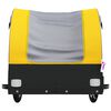 vidaXL Bike Trailer Black and Yellow 66.1 lb Iron