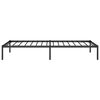 vidaXL Bed Frame Black Powder-Coated Steel Twin Bed Frame Rectangular