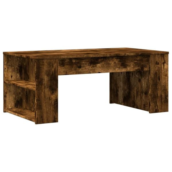 vidaXL Coffee Table Smoked Oak Engineered Wood Small Coffee Table