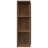 vidaXL Mirror Cabinet Brown oak Engineered wood, acrylic Medium